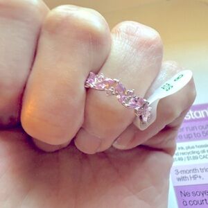 Bp the sterling club Elegant Pink Gemstone Ring